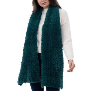 I.n.c. International Concepts Women's Faux-Fur Scarf, Teal, One Size